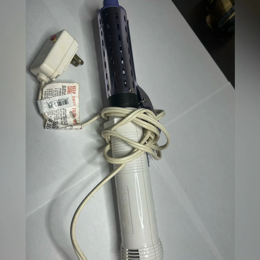 White and purple Hair Styling Tool